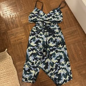 The Upside camo workout set